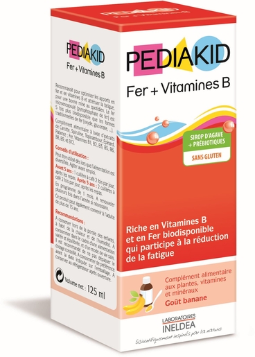 Pediakid IJzer + Vitamine B Siroop 125ml | Vermoeidheid - Herstel
