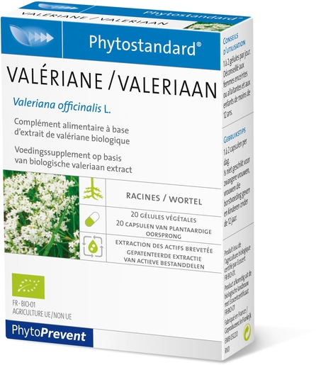 Phytostandard Valeriaan 20 Capsules | Ontspanning - Antistress