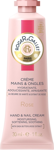 Roger&amp;Gallet Rose Crème Mains et Ongles 30ml | Mains Hydratation et Beauté