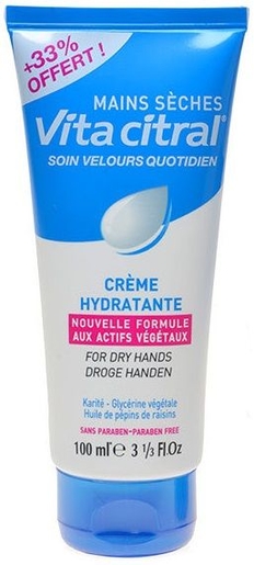 Vita Citral Crème Hydratante Velours 100ml | Mains Hydratation et Beauté