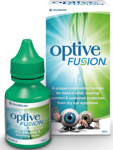 Optive Fusion Solution Stérile 10ml | Sécheresse oculaire