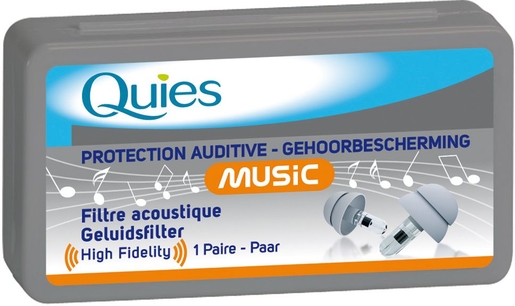 Quies Protection Auditive Music (1 Paire) | Protection oreilles