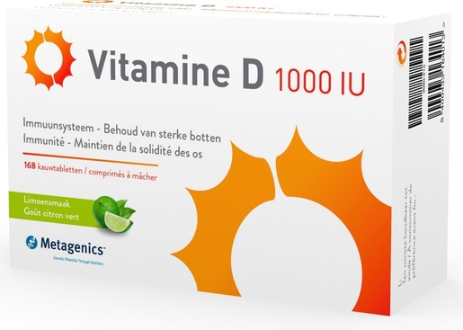Vitamine D 1000IU 168 Comprimés à Macher | Vitamines D
