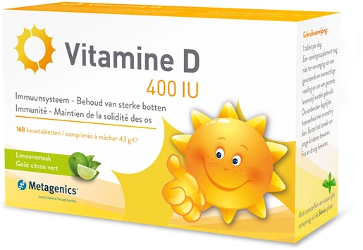 Vitamine D 400IU 168 Comprimés à Macher | Vitamines D