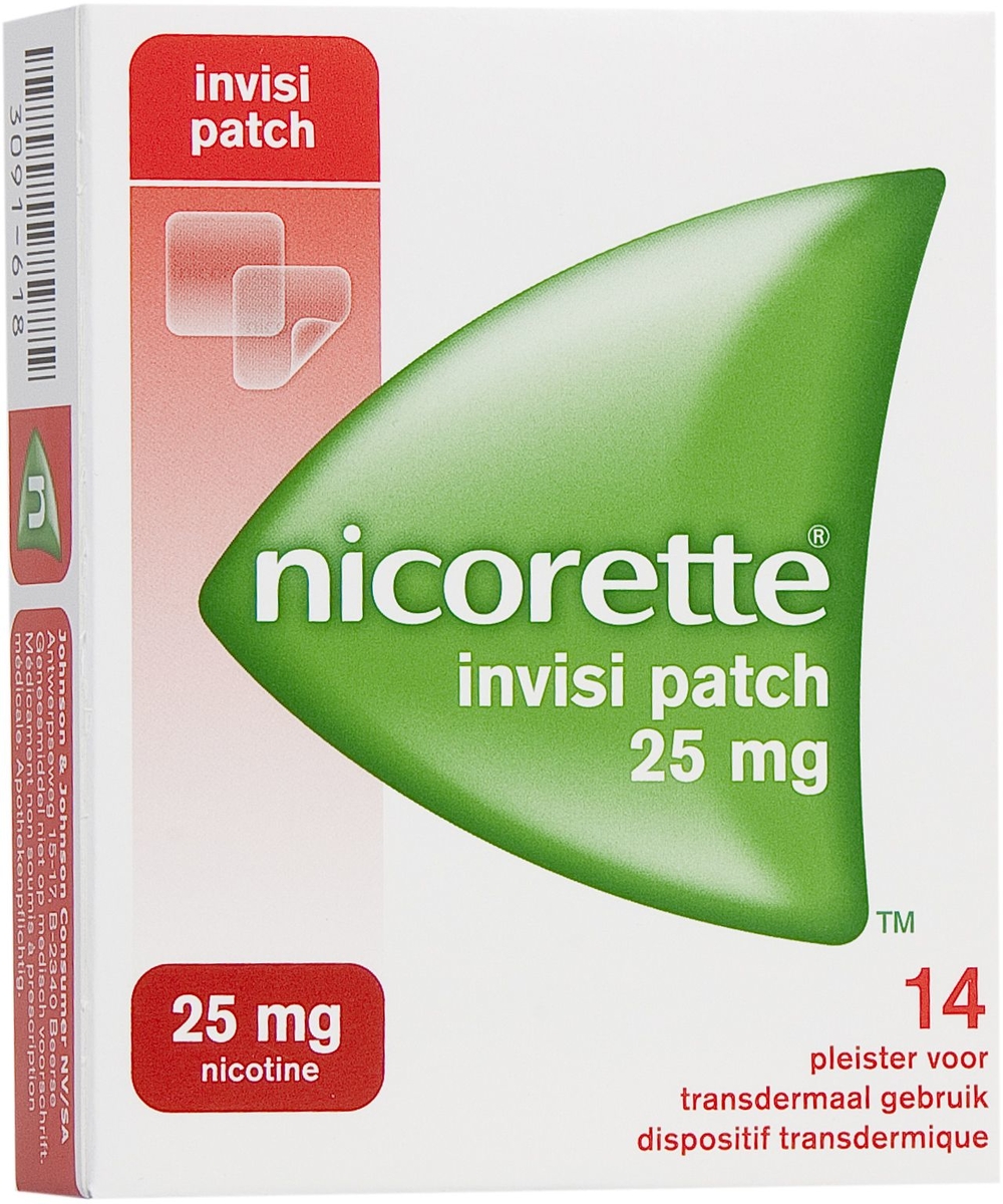 Nicorette Invisi Patch 25mg 14 Patches Arreter De Fumer