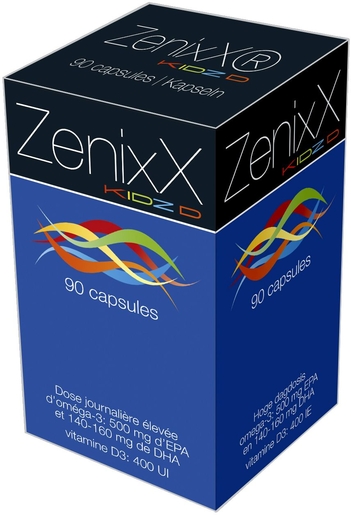 ZenixX Kidz D 90 Capsules | Omega 3 - Omega 6