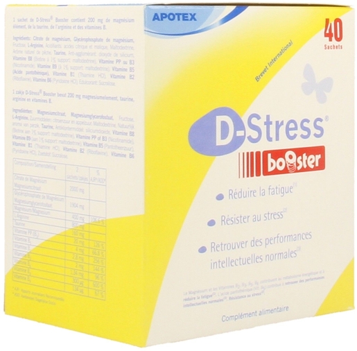 D-Stress Booster 40 Sachets de Poudre | Stress - Relaxation