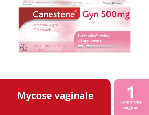 Canestene GYN Clotrimazole 500mg 1 Comprimé Vaginal | Gynécologie
