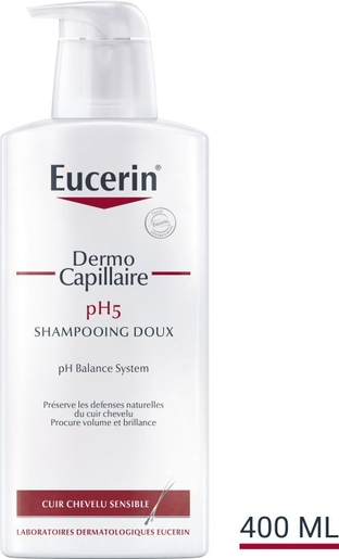 Eucerin DermoCapillaire pH5 Shampooing Doux Cuir Chevelu Sensible 400ml | Shampooings