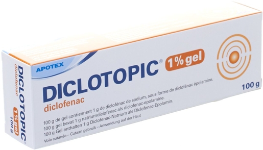 Diclotopic 1% Gel 100g | Muscles - Articulations - Courbatures