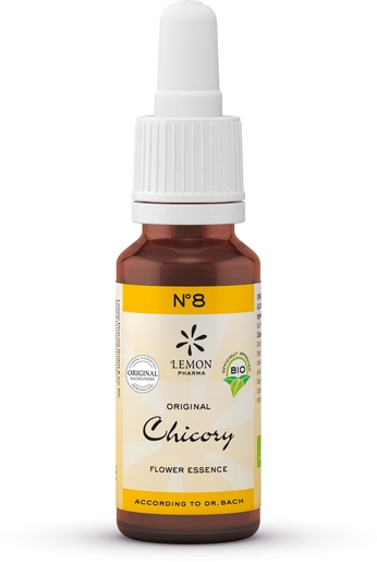 Fleurs du Dr. Bach (Lemon Pharma) Bio N8 Chicory 20ml | Produits Bio