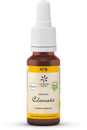 Fleurs du Dr. Bach (Lemon Pharma) Bio N9 Clematis 20ml | Produits Bio