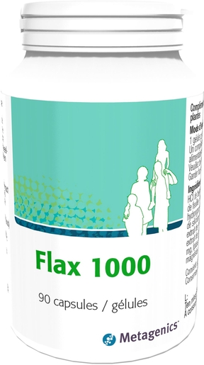 Flax 1000 90 Gélules | Omega 3 - Omega 6