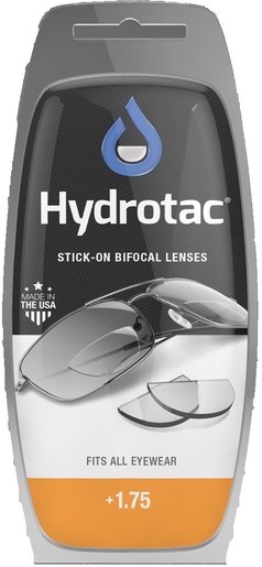 Hydrotac Stick-on Bifocal Lenses +1.75