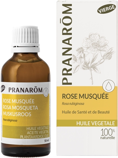 Pranarôm Rose Musquée Huile Végétale Vierge 50ml | Huiles essentielles