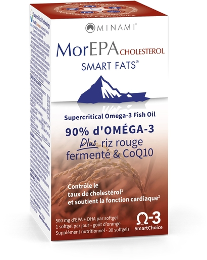 MorEPA Cholestérol Smart Fats 30 Softgels | Huiles de poisson