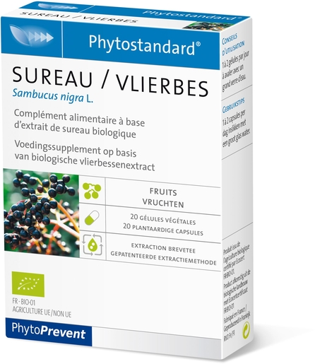 Phytostandard Sureau 20 Capsules | Défenses naturelles
