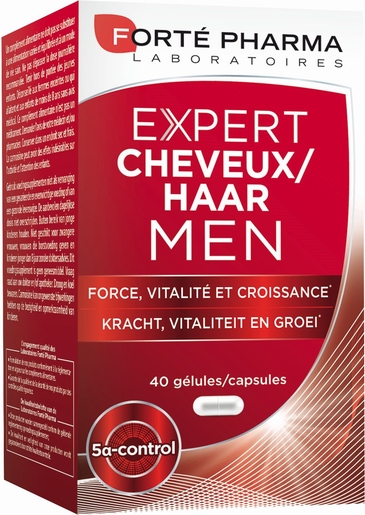 Expert Cheveux Men 60 Gélules | Vitamines - Chute de cheveux - Ongles cassants