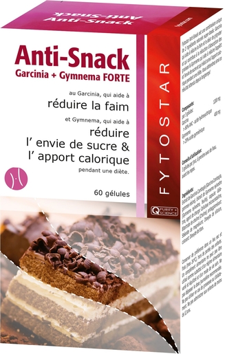 Fytostar Anti Snack Garcinia &amp; Gymnema Forte 60 Capsules | coupe-faims et modérateurs d'appétit