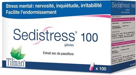 Sedistress 100mg 100 Capsules | Sommeil