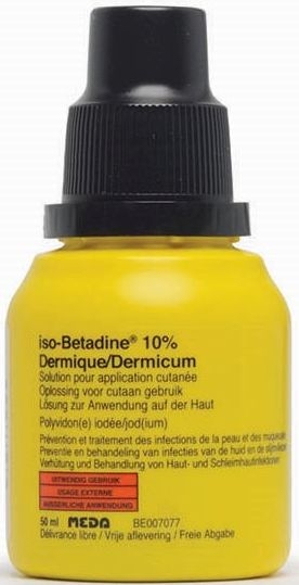Iso Betadine Dermique 10 Solution Pour Application Cutanee 50ml Desinfectants Anti Infectieux