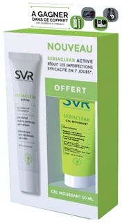 SVR Sebiaclear Coffret Active 40ml (avec Gel Moussant 50ml Offert) | Acné - Imperfections