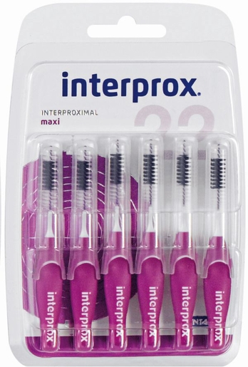 Interprox Premium 6 Brossettes Interdentaires Maxi 2,2mm | Fil dentaire - Brossette interdentaire
