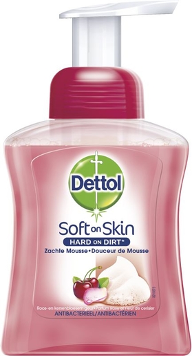 Dettol Soft on Skin Zacht Schuim Roos Kersenbloesem 250ml | Ontsmetting voor de handen