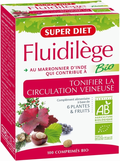 SuperDiet Fluidilège Bio 100 Tabletten | Bloedsomloop
