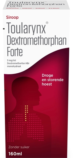 Toularynx Dextromethorfan Forte 3mg/ml Siroop 200ml | Droge hoest