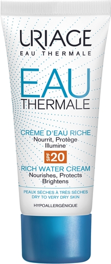 Uriage Eau Thermale Crème d&#039;Eau Riche IP20 40ml | Hydratation - Nutrition