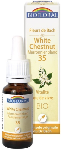 Fleurs De Bach 35 White Chesnut Bio20ml Demeter | Peur - Inquiétude