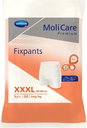 MoliCare Premium Fixpants Long Leg 5 Slips Maat XXX-Large | Verbanden - Slips - Broekjes