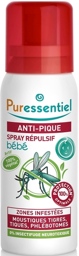 Puressentiel Werende Antibetenspray Baby 60ml | Muggen - Insecten