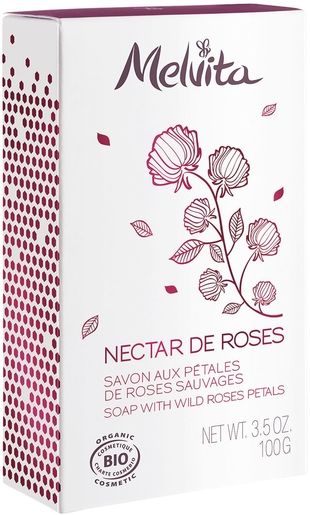 Melvita Nectar de Roses Savon Bio 100g | Soins du corps