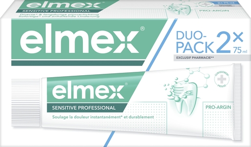Elmex Sensitive Professional Dentifrice 2x75ml (prix spécial duopack) | Sensibilité dentaire