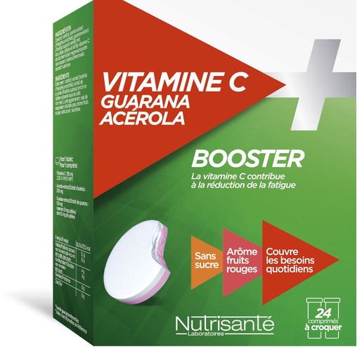 Vitamine C Guarana Acerola 24 Tabletten | Conditie - Energie