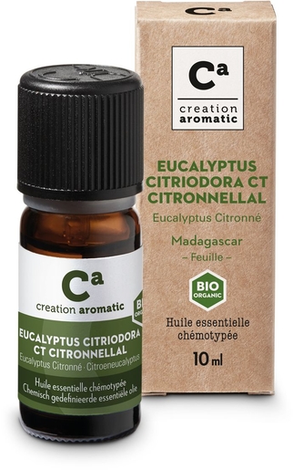 Creation Aromatic Essentiële Olie  Eucalyptus Citriodora CT Citronnellal 10ml | Bioproducten