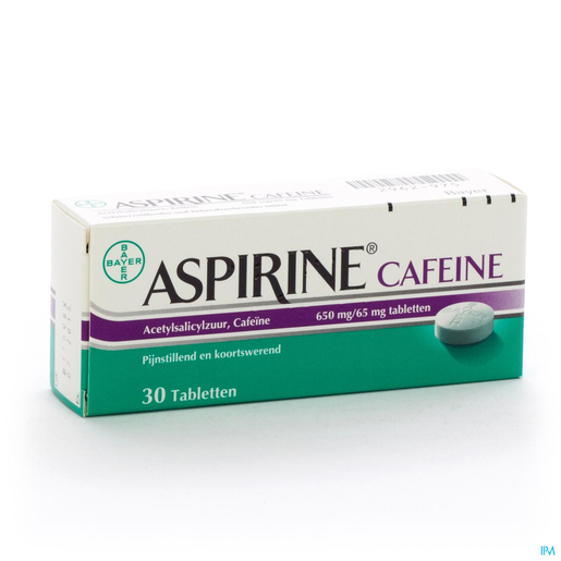 Aspirine cafeïne 30 tabletten | Hoofdpijn - Diverse pijnen