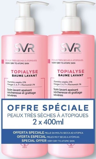 SVR Topialyse Baume Lavant 2x400ml (prix spécial) | Bain - Douche