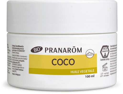 Pranarôm Coco Huile Végétale Bio 100ml | Huiles essentielles