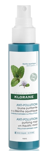 Klorane Mist Bio Watermunt Detox 100 ml | Voedende en regenererende verzorging