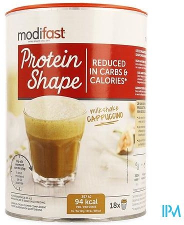 Modifast Protein Shape Milkshake Cappuccino 540g | Eiwitdiëten