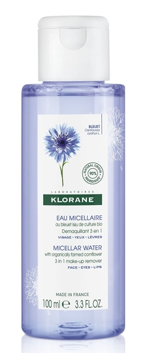 Klorane Korenbloem Micellair Water 100ml | Make-upremovers - Reiniging