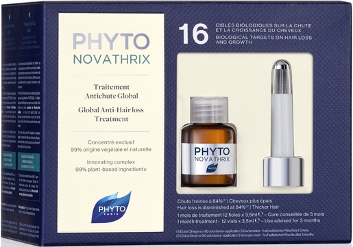 Phytonovathrix Traitement Antichute Global 12 Ampoules x 3,5ml | Chute des cheveux