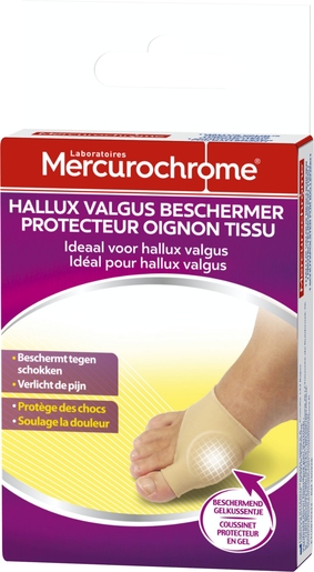 Mercurochrome Protecteur Oignon Tissu | Oignons - Hallux valgus