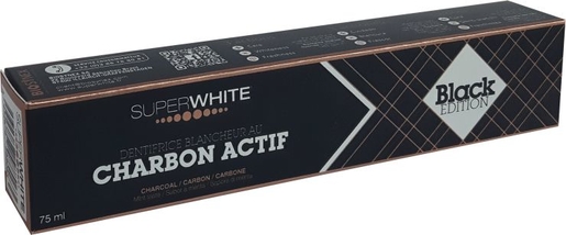 Superwhite Dentifrice Blanchissant Charbon Actif Black Edition 75ml | Nos Best-sellers