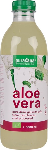 Purasana Aloë Vera Drinkbare Gel Buvable Pulp 1l | Bioproducten