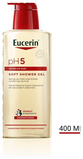 Eucerin pH5 Soft Shower Droge en Gevoelige Huid 400ml | Bad - Douche