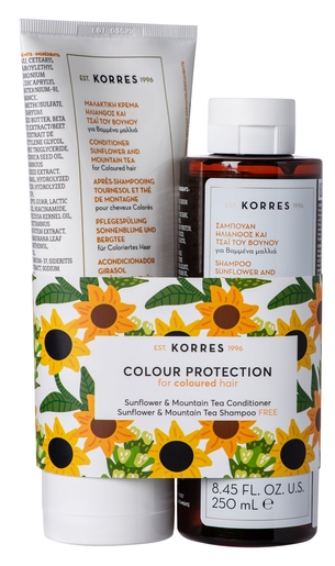 Korres Duopack Color Protection Sunflower &amp; Mountain Tea | Shampoo